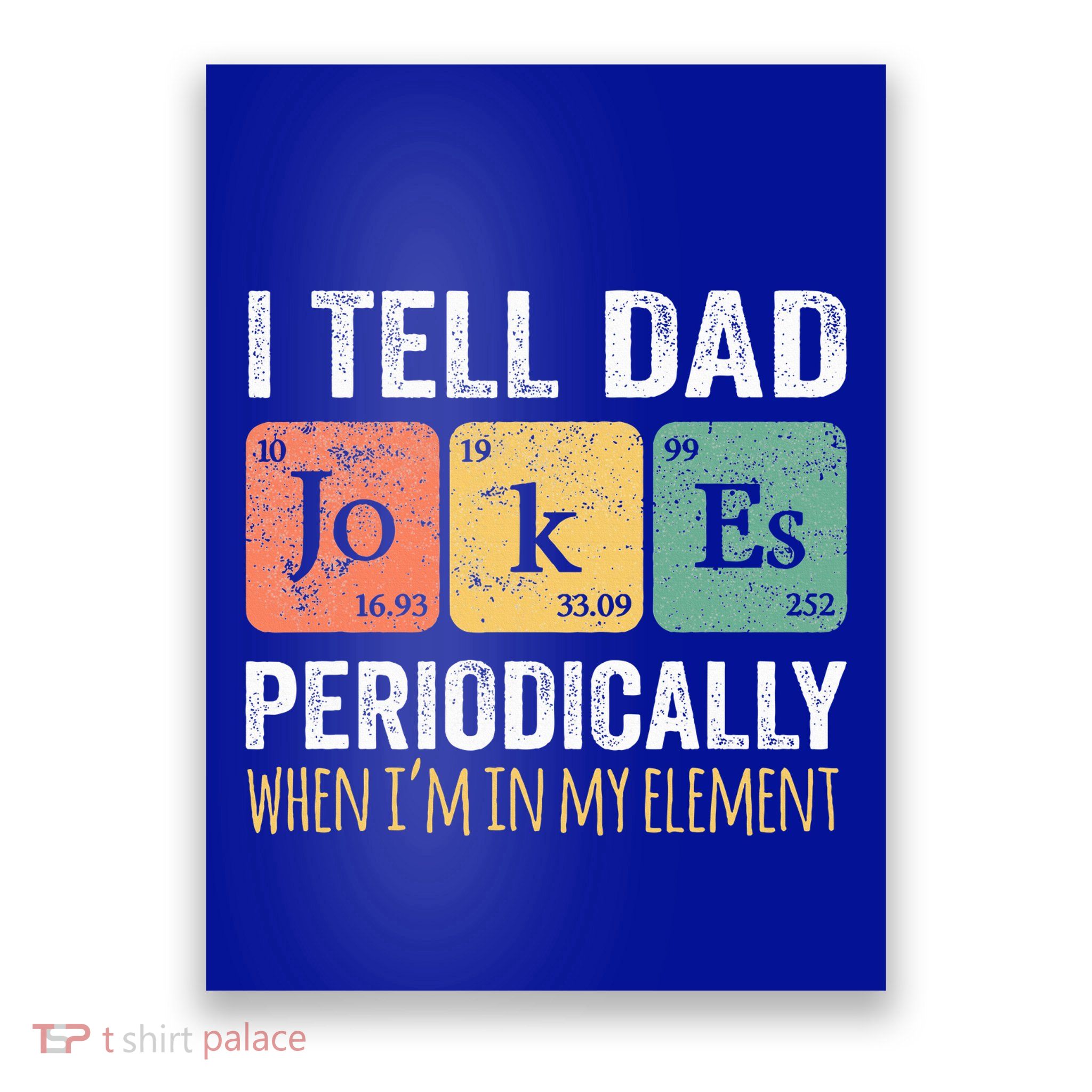 Dad Jokes Periodically Element Poster