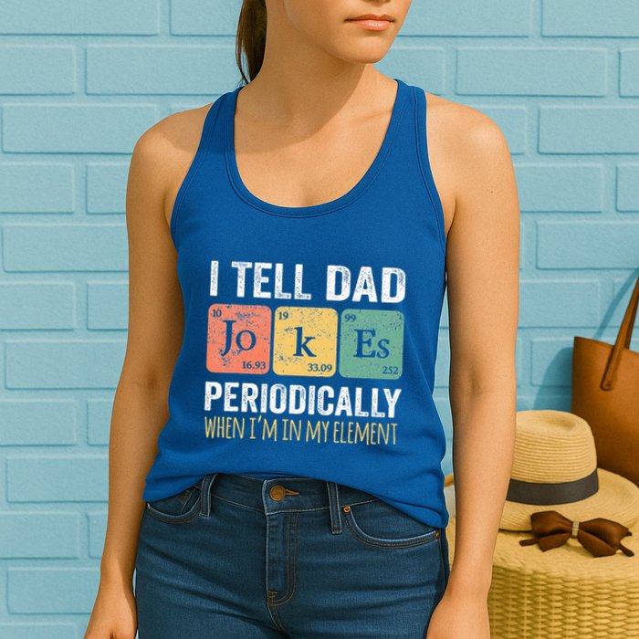 Dad Jokes Periodically Element Womens Tank Top