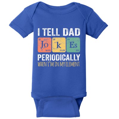 Dad Jokes Periodically Element Baby Bodysuit