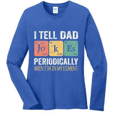 Dad Jokes Periodically Element Ladies Long Sleeve Shirt