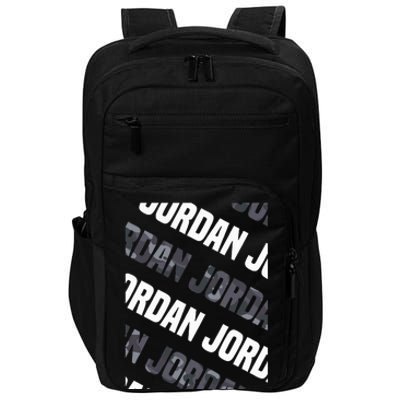 Diagonal Jordan Pattern Design Gift Grey Camouflage Print Impact Tech Backpack