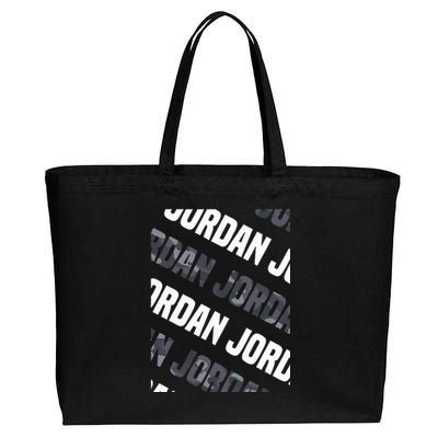 Diagonal Jordan Pattern Design Gift Grey Camouflage Print Cotton Canvas Jumbo Tote