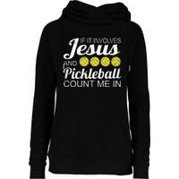 Distressed Jesus Pickleball Player Worship Church Graphic Womens Funnel Neck Pullover Hood