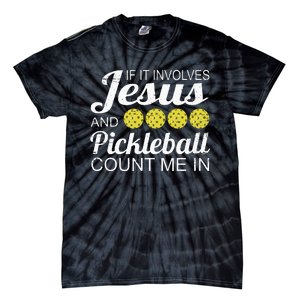 Distressed Jesus Pickleball Player Worship Church Graphic Tie-Dye T-Shirt