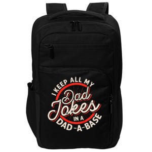 Dad Jokes Programmer Dad Nerdy Father Database Geeky Impact Tech Backpack