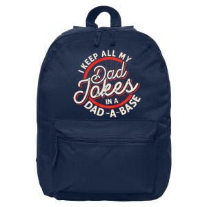 Dad Jokes Programmer Dad Nerdy Father Database Geeky 16 in Basic Backpack