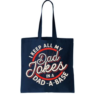 Dad Jokes Programmer Dad Nerdy Father Database Geeky Tote Bag