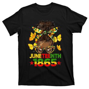 Distressed Juneteenth Queen Melanin African American T-Shirt