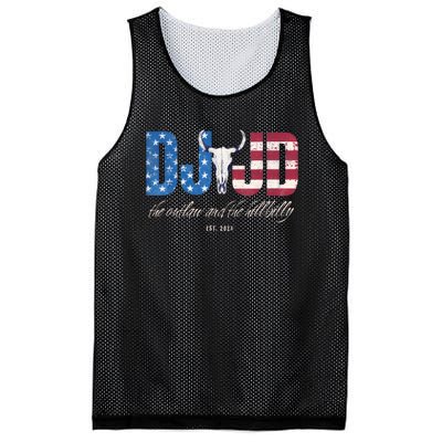 Dj Jd Ridin With The Outlaw And Hillbilly Trump 2024 Mesh Reversible Basketball Jersey Tank