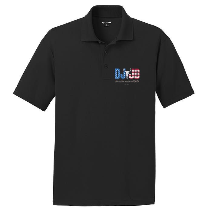 Dj Jd Ridin With The Outlaw And Hillbilly Trump 2024 PosiCharge RacerMesh Polo