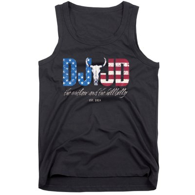 Dj Jd Ridin With The Outlaw And Hillbilly Trump 2024 Tank Top