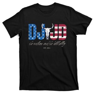 Dj Jd Ridin With The Outlaw And Hillbilly Trump 2024 T-Shirt