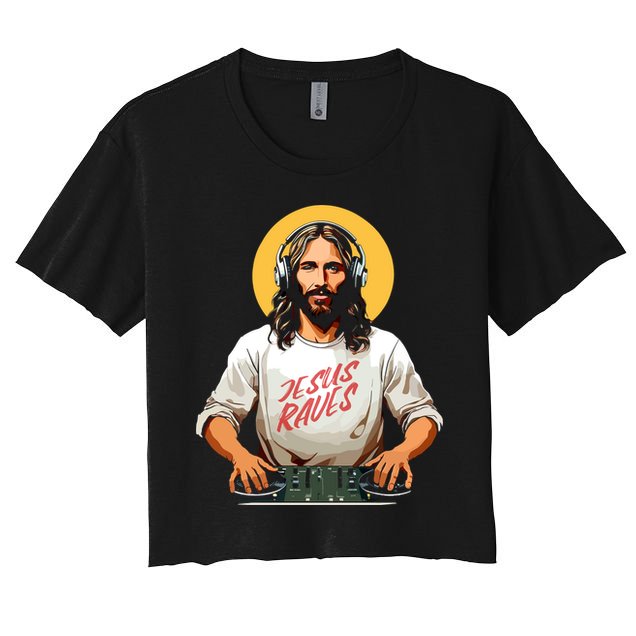 Dj Jesus Raves Crop Top