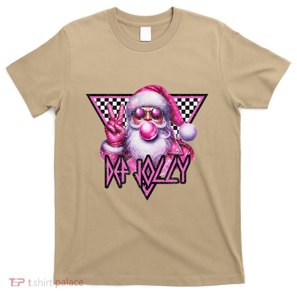 Def Jolly Santa Claus Merry Christmas Xmas Pajamas Holiday T-Shirt