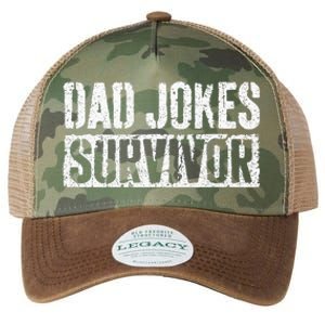 Dad Jokes Survivor Fathers Day Legacy Tie Dye Trucker Hat