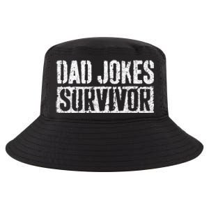 Dad Jokes Survivor Fathers Day Cool Comfort Performance Bucket Hat