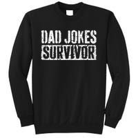 Dad Jokes Survivor Fathers Day Sweatshirt