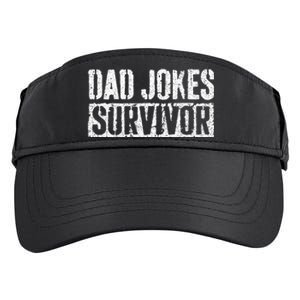 Dad Jokes Survivor Fathers Day Adult Drive Performance Visor