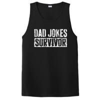 Dad Jokes Survivor Fathers Day PosiCharge Competitor Tank