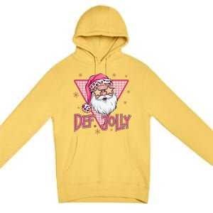 Def Jolly Santa Claus Merry Christmas Xmas Pajamas Holiday Premium Pullover Hoodie