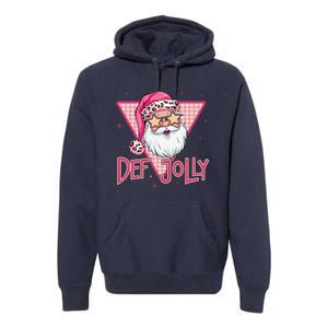 Def Jolly Santa Claus Merry Christmas Xmas Pajamas Holiday Premium Hoodie