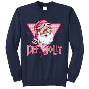 Def Jolly Santa Claus Merry Christmas Xmas Pajamas Holiday Tall Sweatshirt