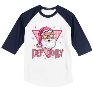 Def Jolly Santa Claus Merry Christmas Xmas Pajamas Holiday Baseball Sleeve Shirt