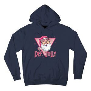 Def Jolly Santa Claus Merry Christmas Xmas Pajamas Holiday Tall Hoodie