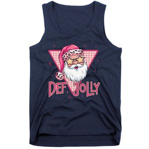 Def Jolly Santa Claus Merry Christmas Xmas Pajamas Holiday Tank Top