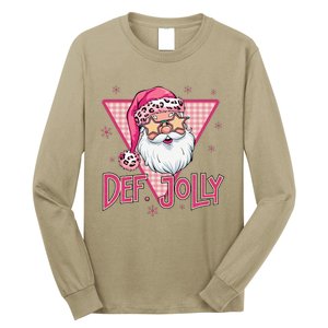 Def Jolly Santa Claus Merry Christmas Xmas Pajamas Holiday Long Sleeve Shirt