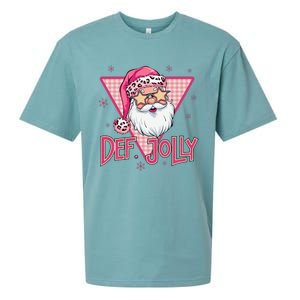 Def Jolly Santa Claus Merry Christmas Xmas Pajamas Holiday Sueded Cloud Jersey T-Shirt