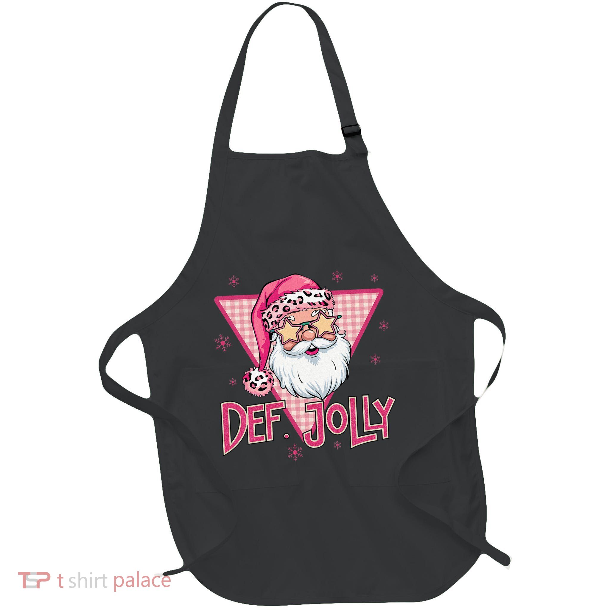 Def Jolly Santa Claus Merry Christmas Xmas Pajamas Holiday Apron