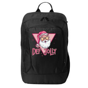 Def Jolly Santa Claus Merry Christmas Xmas Pajamas Holiday City Backpack