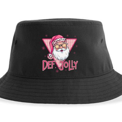 Def Jolly Santa Claus Merry Christmas Xmas Pajamas Holiday Sustainable Bucket Hat