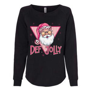 Def Jolly Santa Claus Merry Christmas Xmas Pajamas Holiday Womens California Wash Sweatshirt