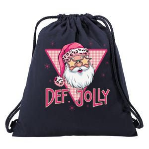 Def Jolly Santa Claus Merry Christmas Xmas Pajamas Holiday Drawstring Bag