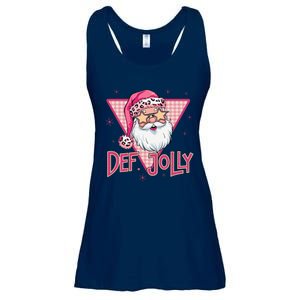 Def Jolly Santa Claus Merry Christmas Xmas Pajamas Holiday Ladies Essential Flowy Tank