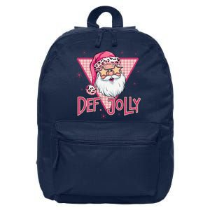 Def Jolly Santa Claus Merry Christmas Xmas Pajamas Holiday 16 in Basic Backpack