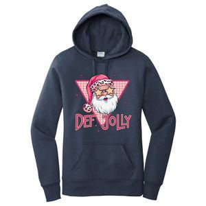 Def Jolly Santa Claus Merry Christmas Xmas Pajamas Holiday Women's Pullover Hoodie