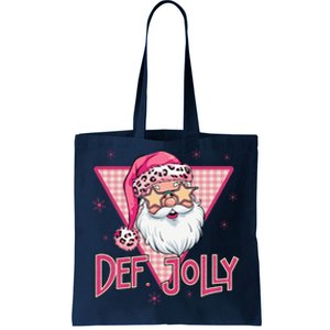 Def Jolly Santa Claus Merry Christmas Xmas Pajamas Holiday Tote Bag