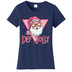 Def Jolly Santa Claus Merry Christmas Xmas Pajamas Holiday Women's T-Shirt