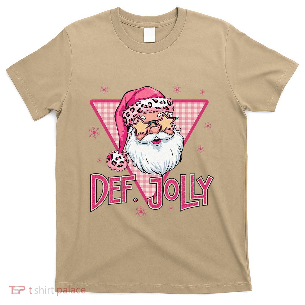 Def Jolly Santa Claus Merry Christmas Xmas Pajamas Holiday T-Shirt