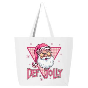 Def Jolly Santa Claus Merry Christmas Xmas Pajamas Holiday 25L Jumbo Tote