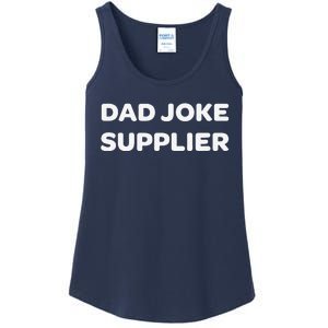 Dad Joke Supplier Funny Fathers Day Ladies Essential Tank