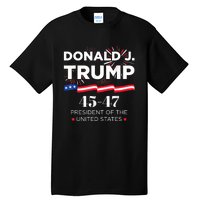 Donald J. Trump 45 47 President Inauguration Day 2025 Tall T-Shirt