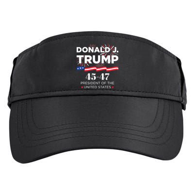 Donald J. Trump 45 47 President Inauguration Day 2025 Adult Drive Performance Visor