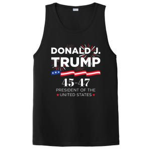 Donald J. Trump 45 47 President Inauguration Day 2025 PosiCharge Competitor Tank