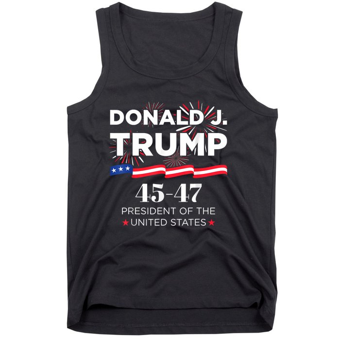 Donald J. Trump 45 47 President Inauguration Day 2025 Tank Top