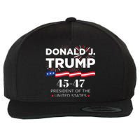 Donald J. Trump 45 47 President Inauguration Day 2025 Wool Snapback Cap