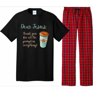 Dear Jesus Thank You For Pumpkin Spice Everything Christian Gift Pajama Set